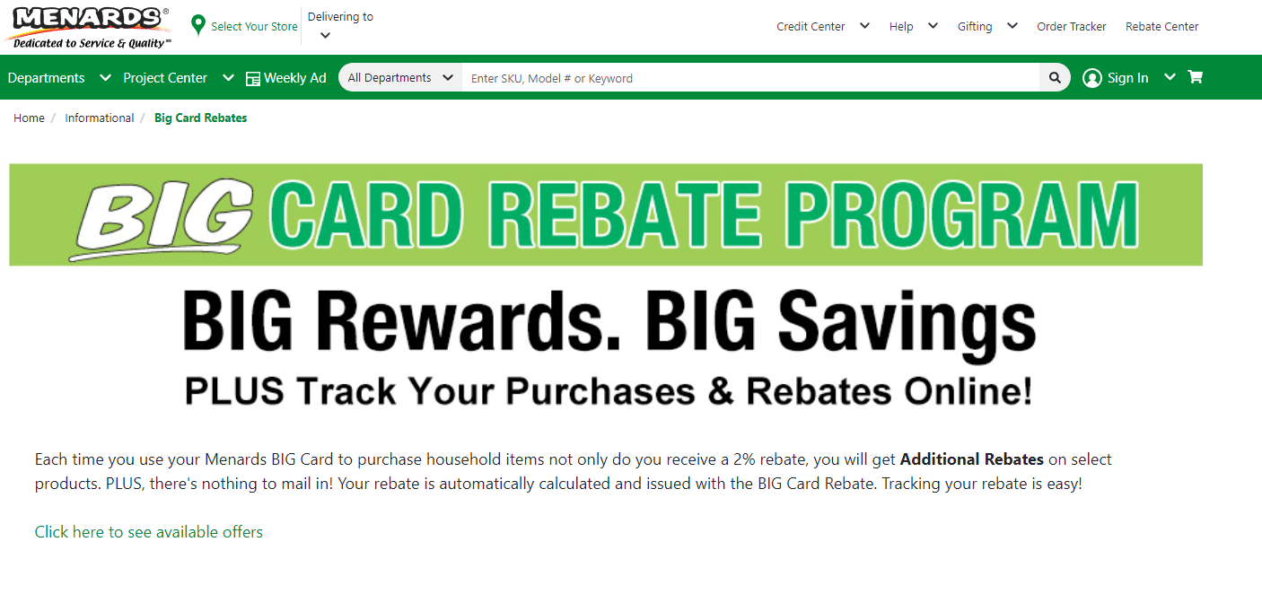 Menards Rebate Works